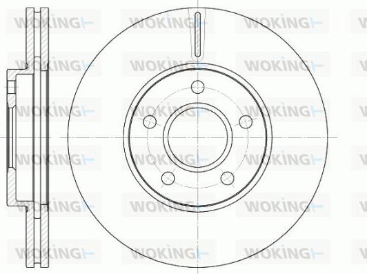 Woking D6662.10 - Спирачен диск vvparts.bg