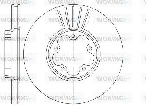 Woking D6609.10 - Спирачен диск vvparts.bg