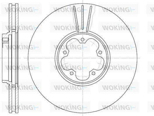 Woking D6608.10 - Спирачен диск vvparts.bg