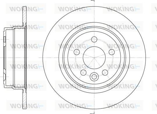 Woking D6615.00 - Спирачен диск vvparts.bg