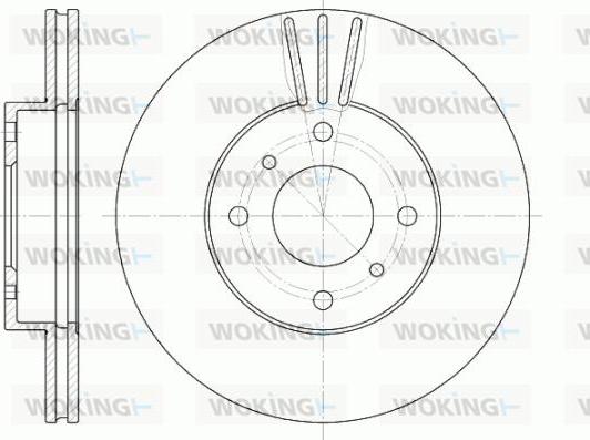 Woking D6610.10 - Спирачен диск vvparts.bg