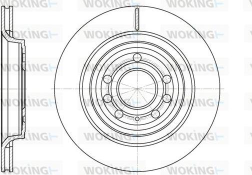 Woking D6686.10 - Спирачен диск vvparts.bg