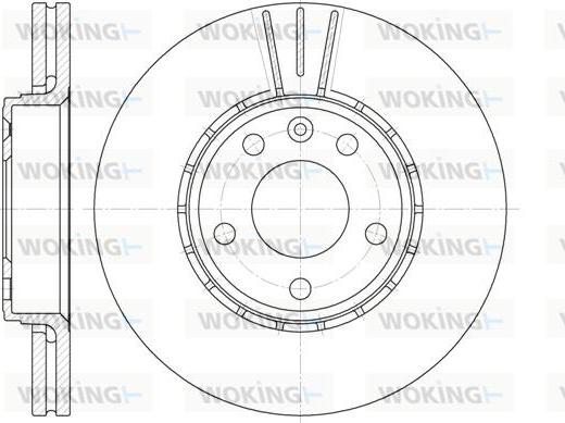 Woking D6682.10 - Спирачен диск vvparts.bg