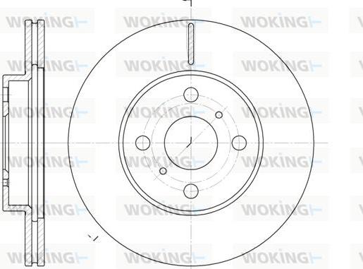 Woking D6635.10 - Спирачен диск vvparts.bg