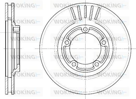 Woking D6636.10 - Спирачен диск vvparts.bg