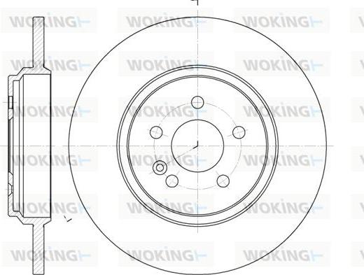 Woking D6631.00 - Спирачен диск vvparts.bg