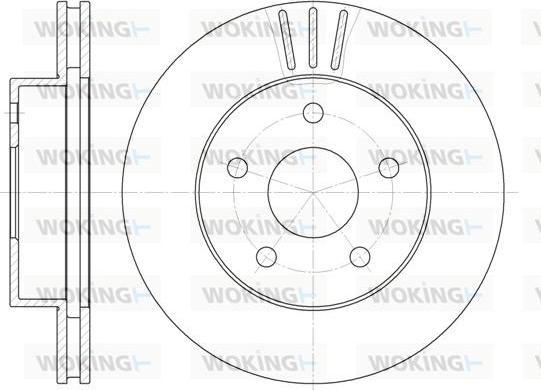 Woking D6626.10 - Спирачен диск vvparts.bg