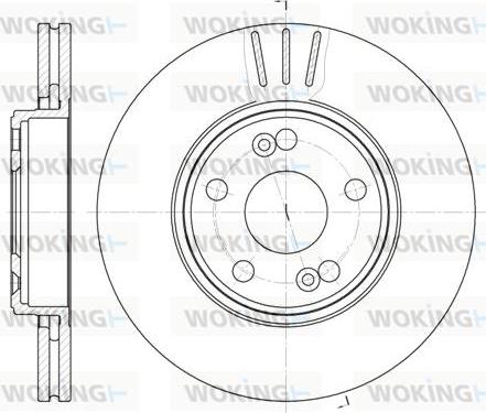 Woking D6622.10 - Спирачен диск vvparts.bg