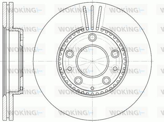 Woking D6673.10 - Спирачен диск vvparts.bg