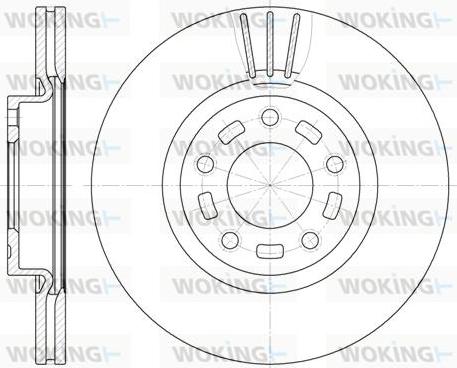 Woking D6672.10 - Спирачен диск vvparts.bg