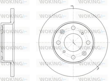 Woking D6040.00 - Спирачен диск vvparts.bg