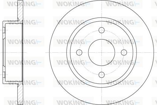 Woking D6047.00 - Спирачен диск vvparts.bg