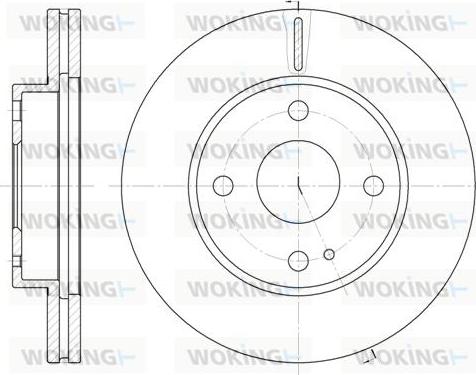 Woking D6056.10 - Спирачен диск vvparts.bg