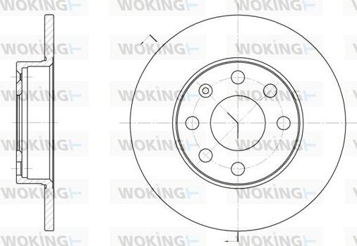 Woking D6057.00 - Спирачен диск vvparts.bg