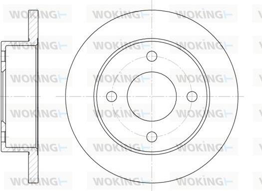 Woking D6012.00 - Спирачен диск vvparts.bg