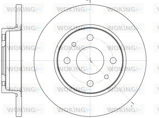 Woking D6089.00 - Спирачен диск vvparts.bg