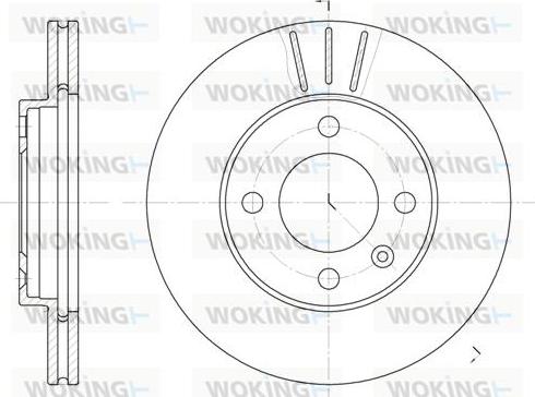 Woking D6084.10 - Спирачен диск vvparts.bg