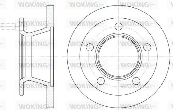 Woking D6082.00 - Спирачен диск vvparts.bg