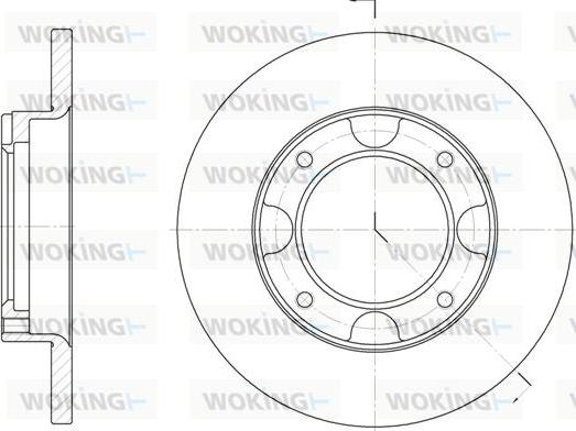 BOSCH 0986AB6179 - Спирачен диск vvparts.bg