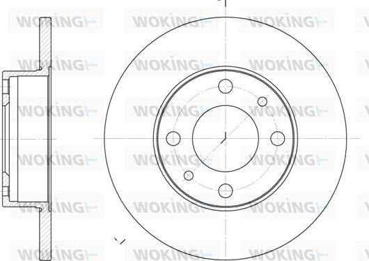 Woking D6030.00 - Спирачен диск vvparts.bg