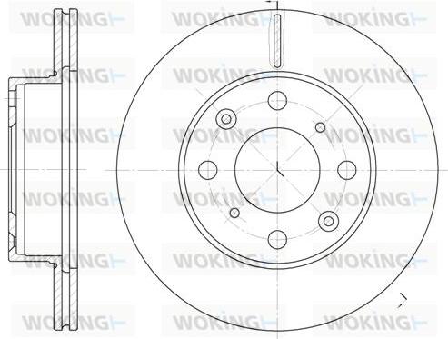 Woking D6038.10 - Спирачен диск vvparts.bg