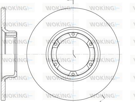 Woking D6033.00 - Спирачен диск vvparts.bg