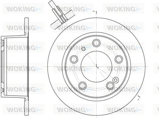 Woking D6020.00 - Спирачен диск vvparts.bg