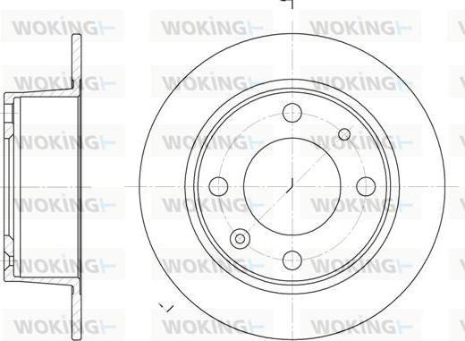 Woking D6021.00 - Спирачен диск vvparts.bg