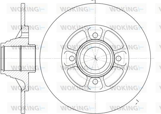 Woking D6075.00 - Спирачен диск vvparts.bg