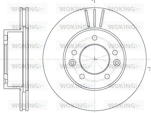 Woking D61996.10 - Спирачен диск vvparts.bg