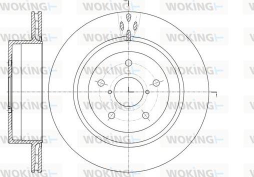 Woking D61956.10 - Спирачен диск vvparts.bg