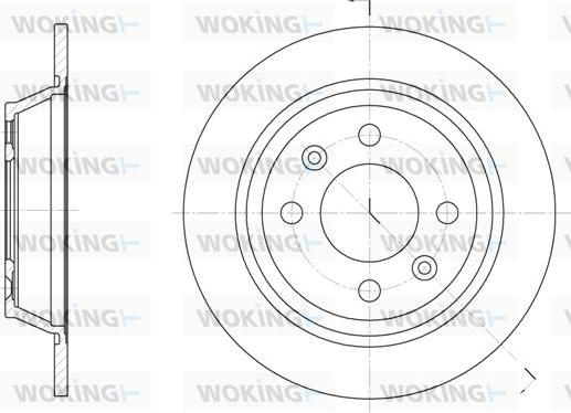 Woking D6195.00 - Спирачен диск vvparts.bg