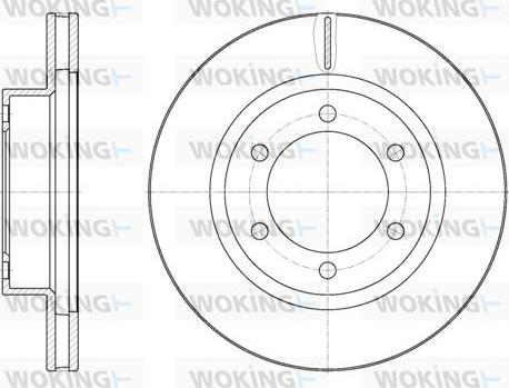 Woking D61952.10 - Спирачен диск vvparts.bg