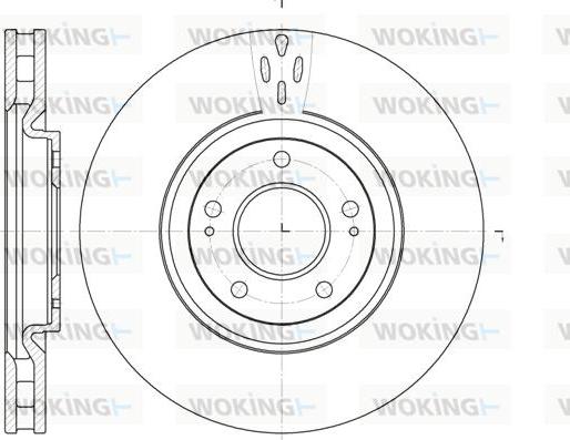 Woking D61957.10 - Спирачен диск vvparts.bg