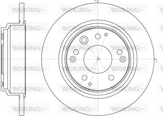 Woking D61903.00 - Спирачен диск vvparts.bg