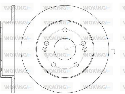 Woking D61981.00 - Спирачен диск vvparts.bg