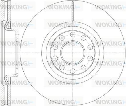 Woking D61987.10 - Спирачен диск vvparts.bg