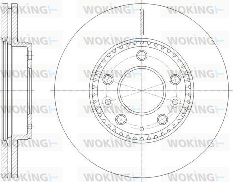 Woking D61936.10 - Спирачен диск vvparts.bg