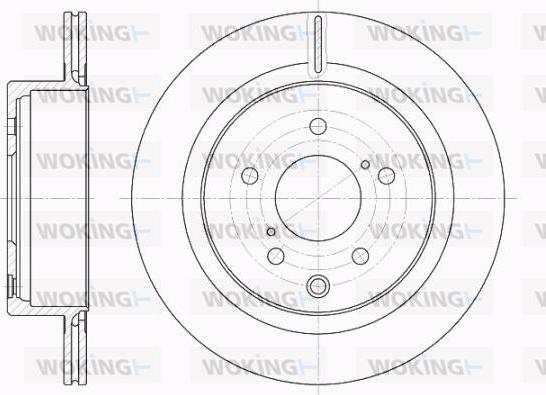 Woking D61930.10 - Спирачен диск vvparts.bg