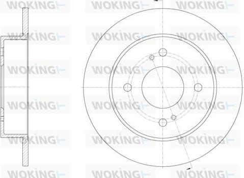 Woking D61924.00 - Спирачен диск vvparts.bg