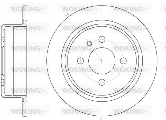 Woking D6197.00 - Спирачен диск vvparts.bg