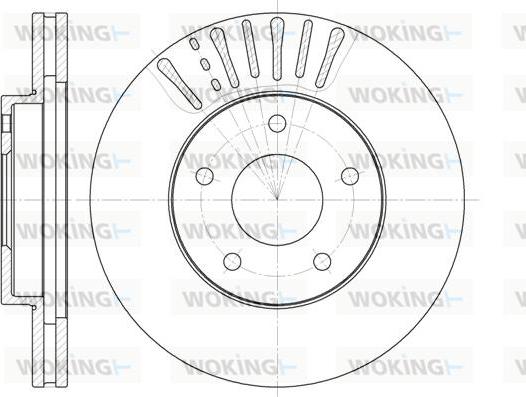 Woking D61973.10 - Спирачен диск vvparts.bg