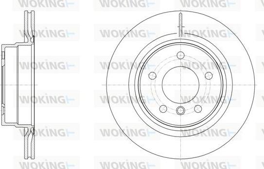 Woking D61495.10 - Спирачен диск vvparts.bg