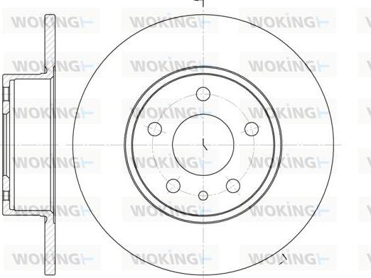 Woking D6149.00 - Спирачен диск vvparts.bg