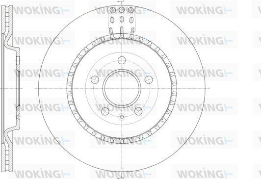 Woking D61492.10 - Спирачен диск vvparts.bg