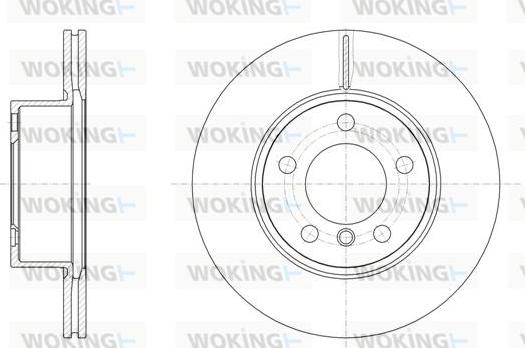 Woking D61449.10 - Спирачен диск vvparts.bg