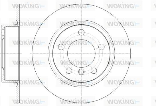 Woking D61441.00 - Спирачен диск vvparts.bg