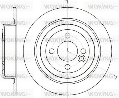 Woking D61443.00 - Спирачен диск vvparts.bg