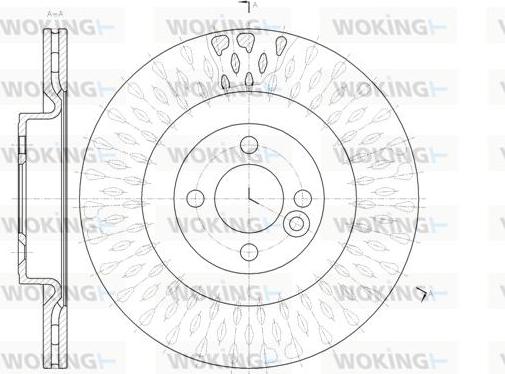 Woking D61442.10 - Спирачен диск vvparts.bg
