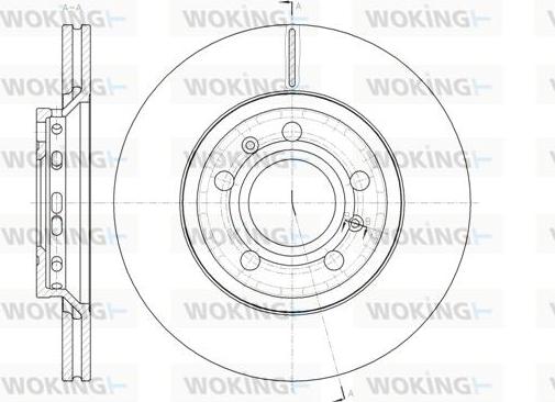 Woking D61447.10 - Спирачен диск vvparts.bg